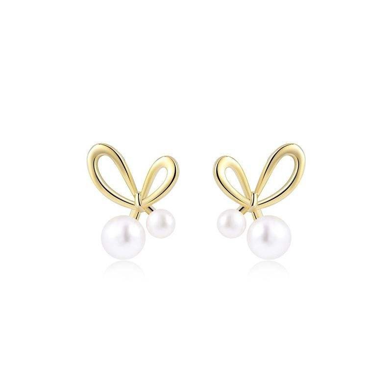 Elegant Romantic Unique Pearl Stud Earrings Fashion Accessories Jewelry