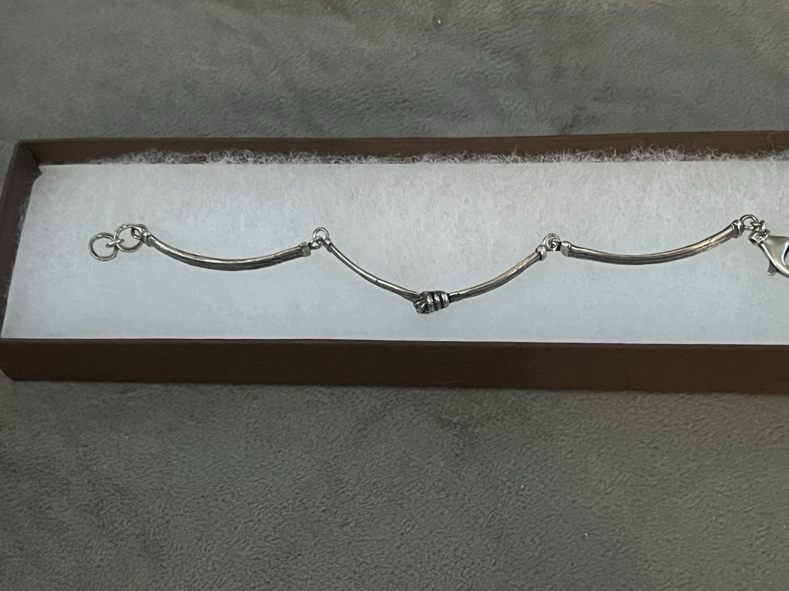 Sterling Silver .925 Silpada New In Box Knot Bracelet Lobster Clasp