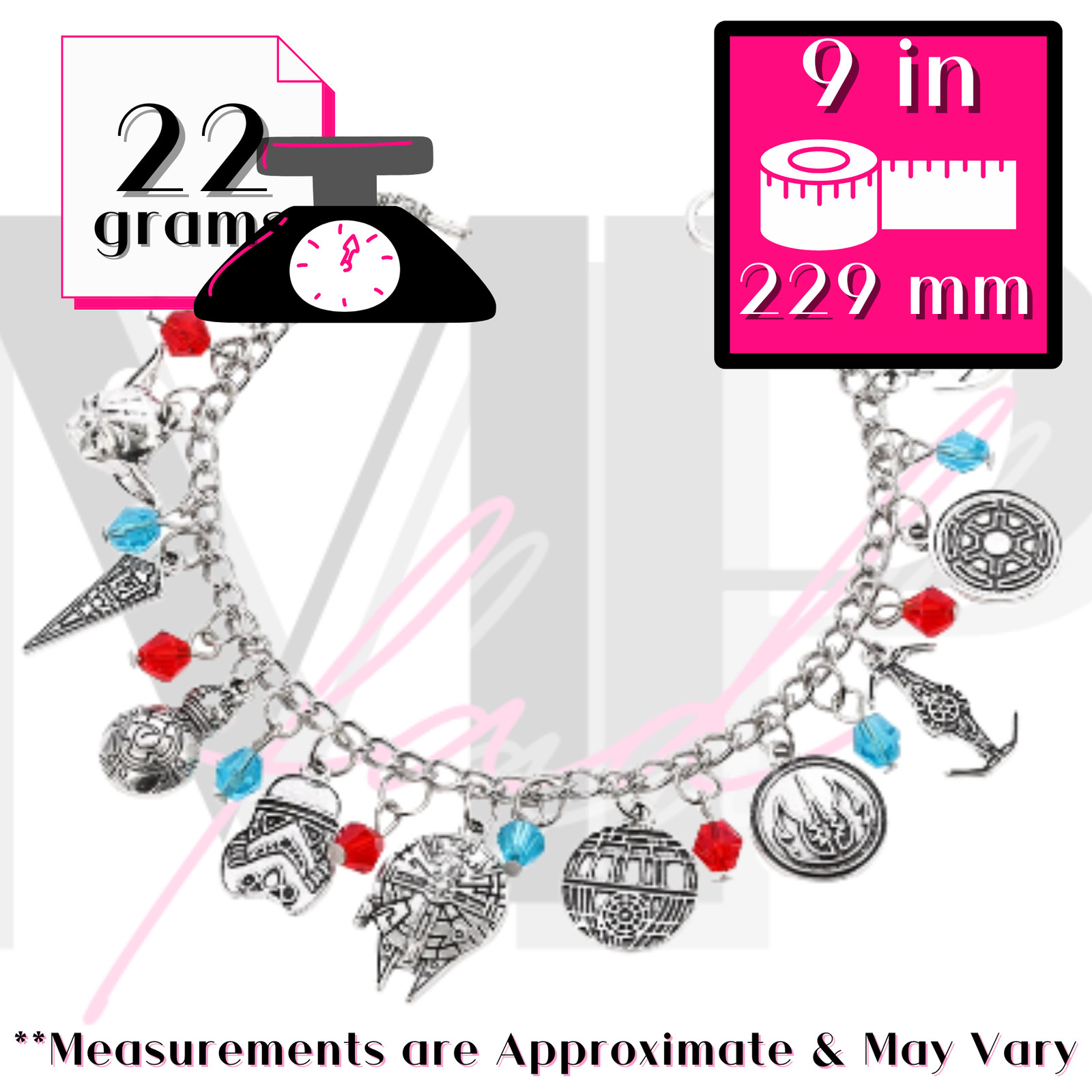 Star Wars Bracelets Charms Toggle Clasp Closure Fashion Vintage Jewelry GIFT BOX