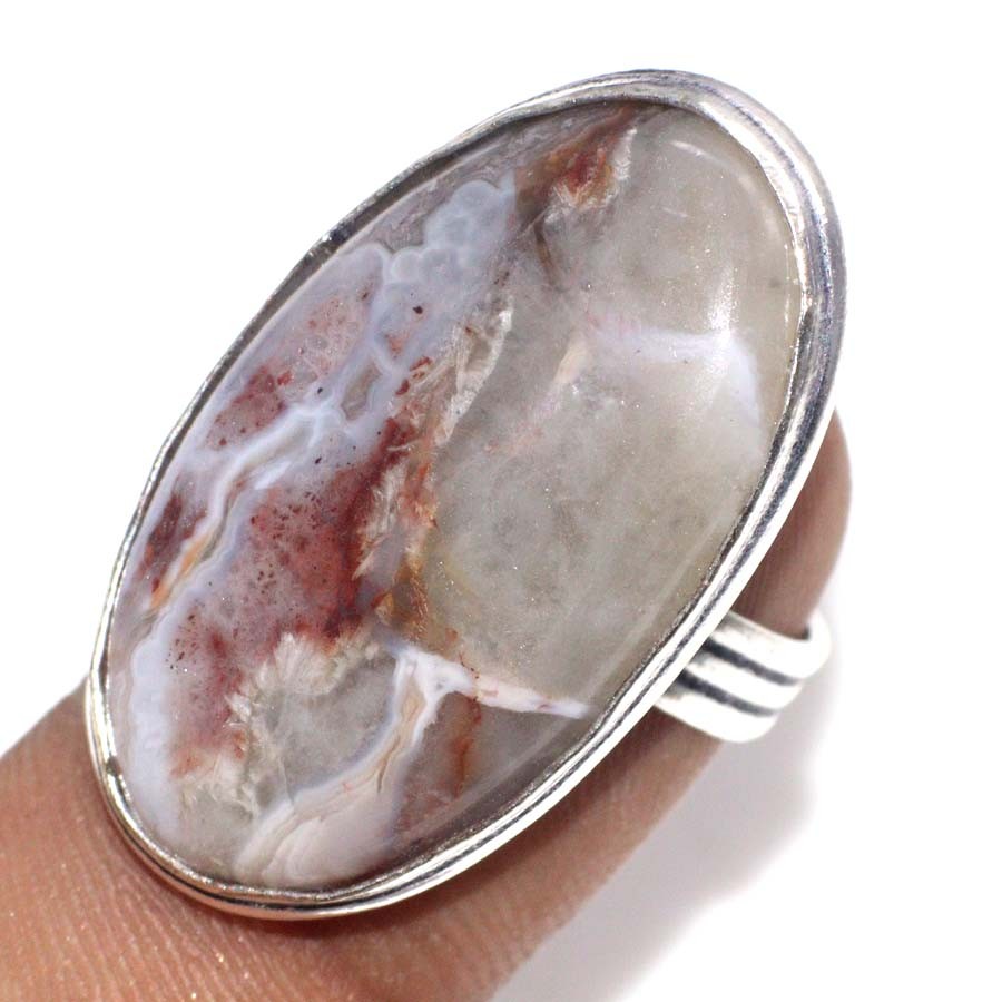 Mexican Laguna Lace 925 Silver Plated Handmade Ring US 5 Jewelry Gift JW