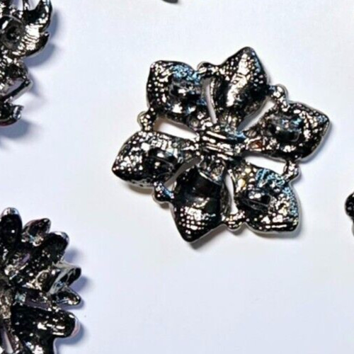 Flower Pendant for Jewelry Making Flower Orange 1.50″ set 3 Slider beads