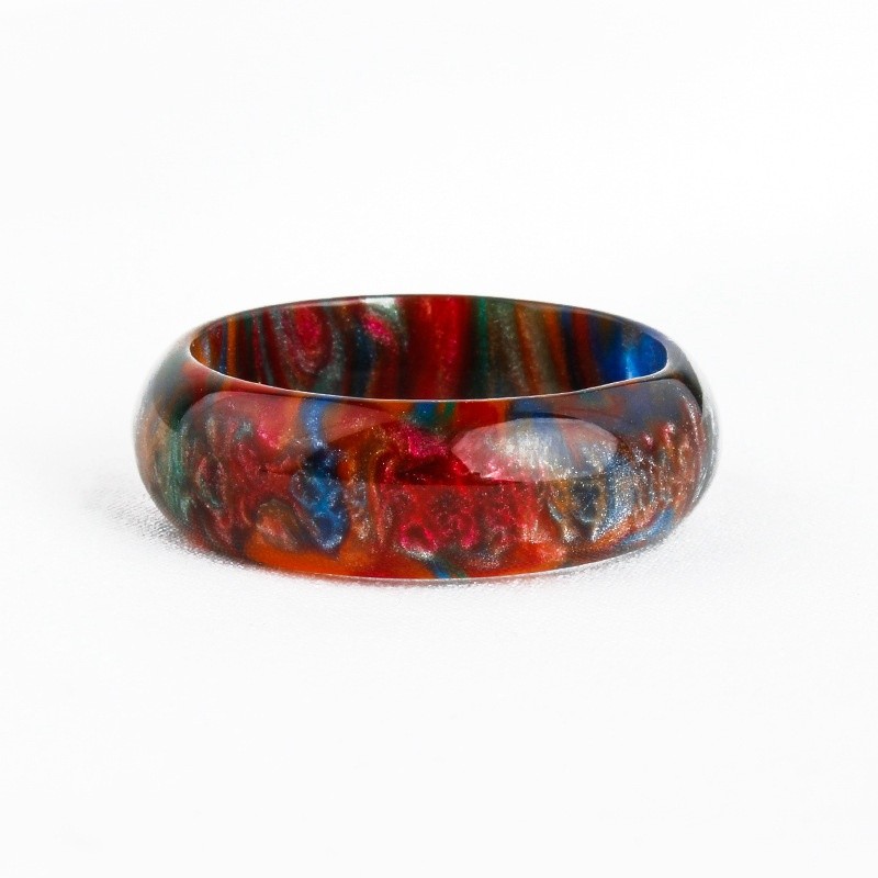 Border Ring Colorful Flash Personalized New Japanese Rainbow Europe Non-Fading