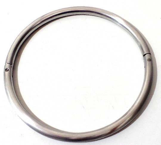 23″ Eternity Slave Collar in Brushed Satin Stainless Steel CuffStore