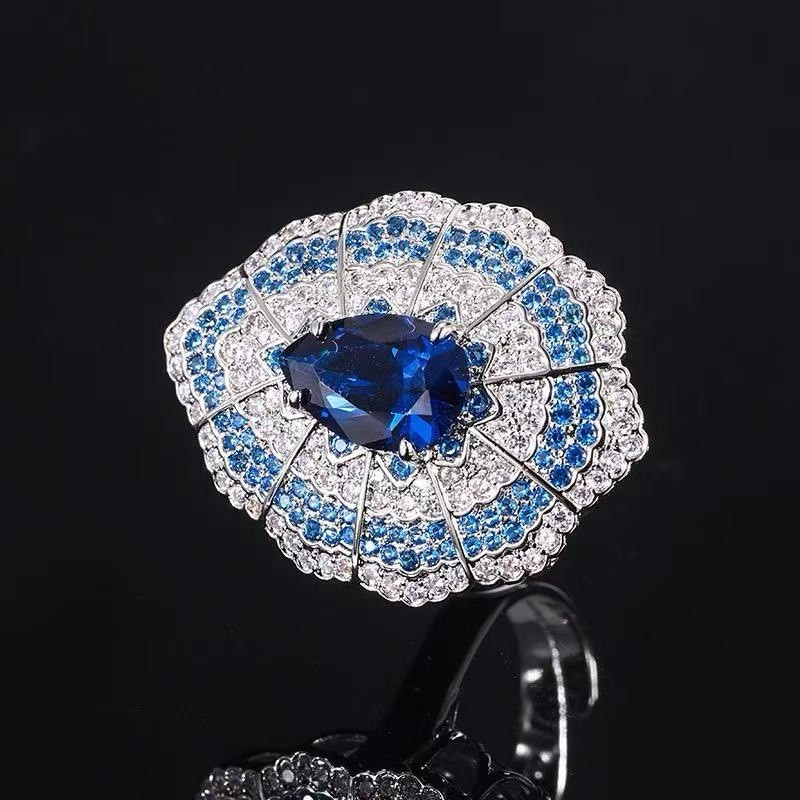 Wedding Bridal CZ Jewelry Set Zirconia Necklace Earrings Set