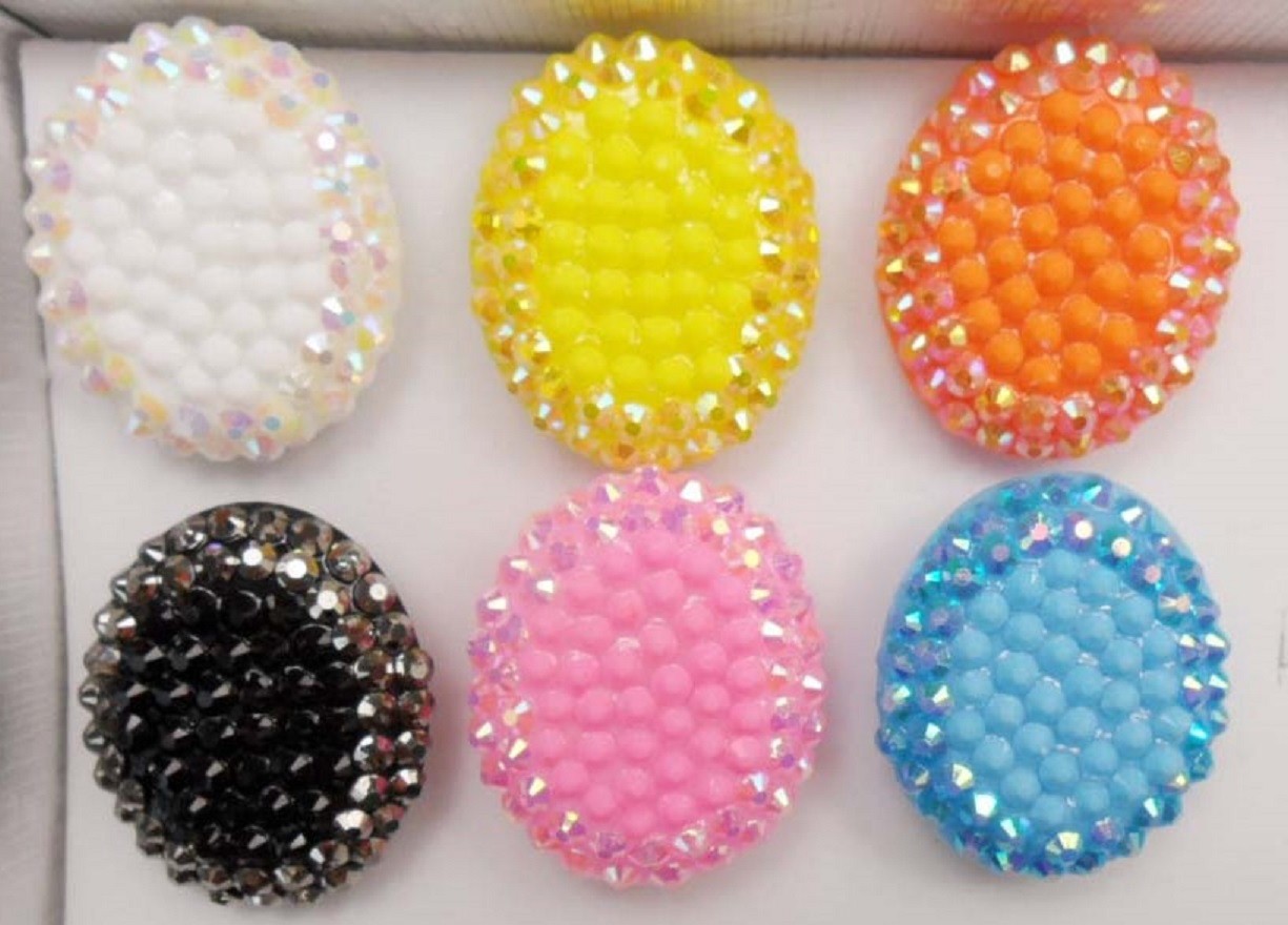 wholesale jewelry lot oval shape style colorful adjustable fashion rings YS4