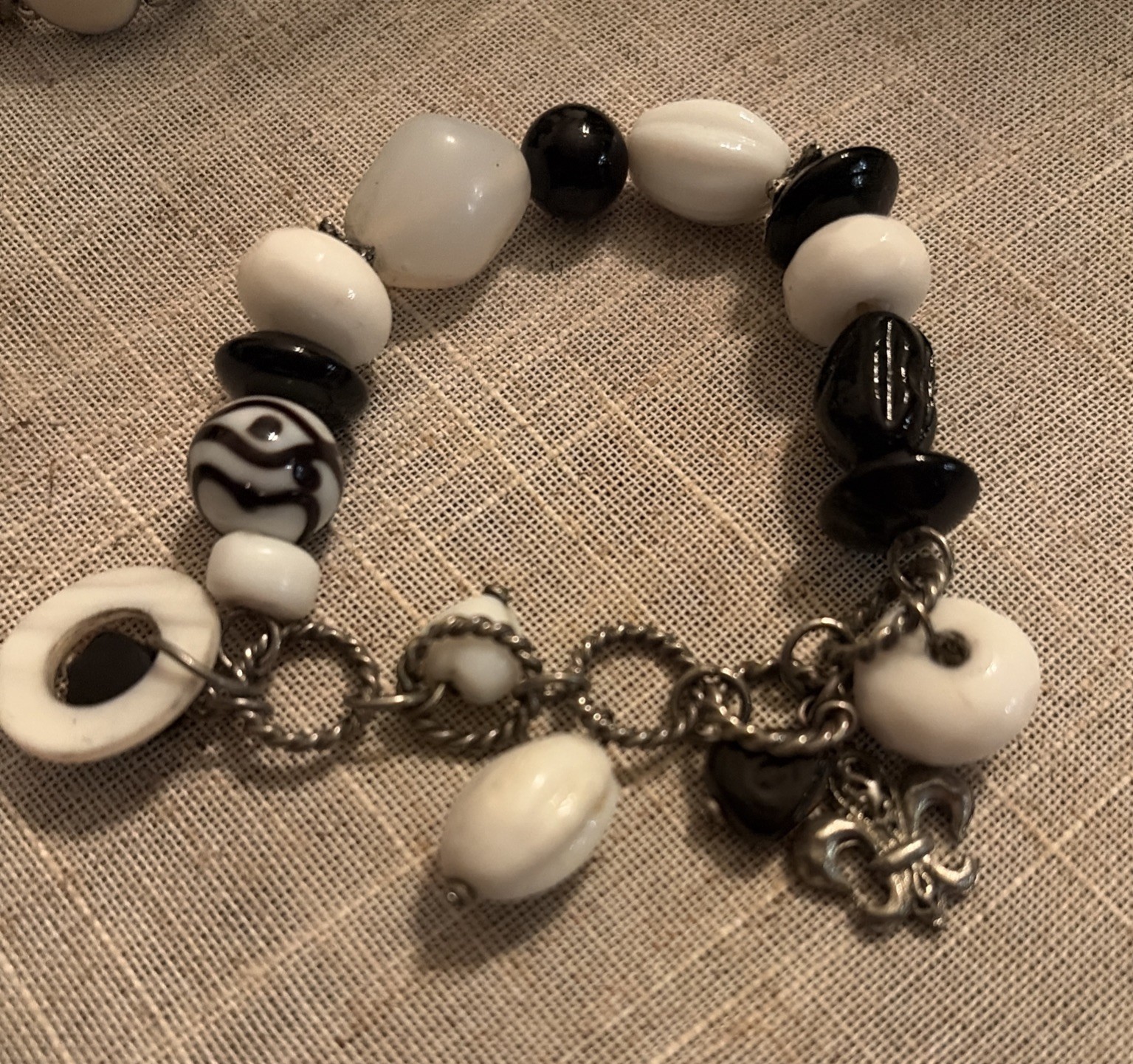 Lot Of 8 Bracelets – Different Styles , Metals Unknown – See Description/Photos
