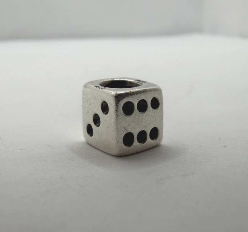 Pandora Sterling Silver Games Dice Charm #791269 [066WER]