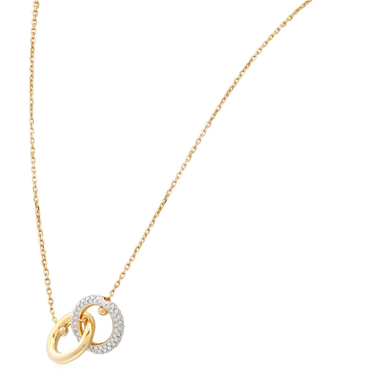 Swarovski Dextera Pendant Interlinked Gold Shiny