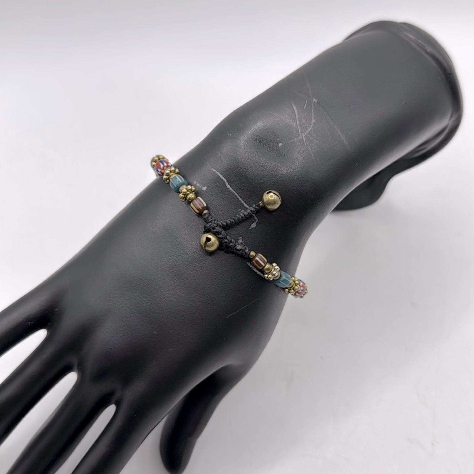 Vintage Nepal African Bracelet Artisan Beads Tibet Colorful Jewelry