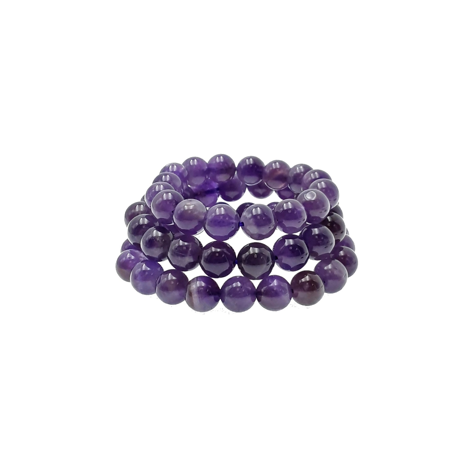 Amethyst Small Children’s Bracelet Smooth Round 8mm Beads Approx 2-3″ Inches