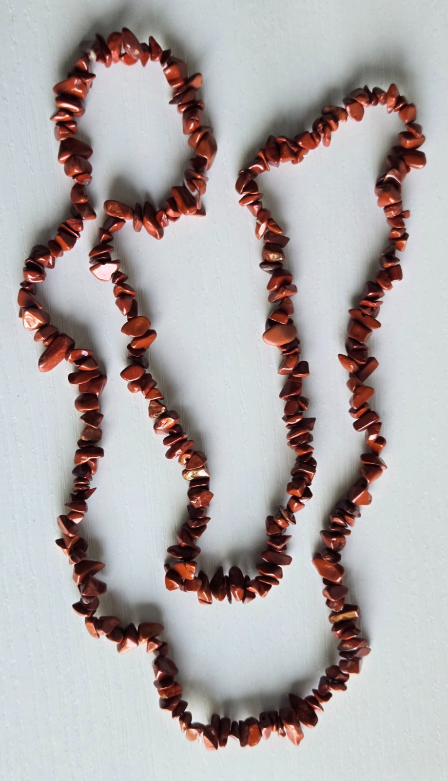 Lot of 5 assorted natural semi-precious gemstone necklaces at least 30 in long