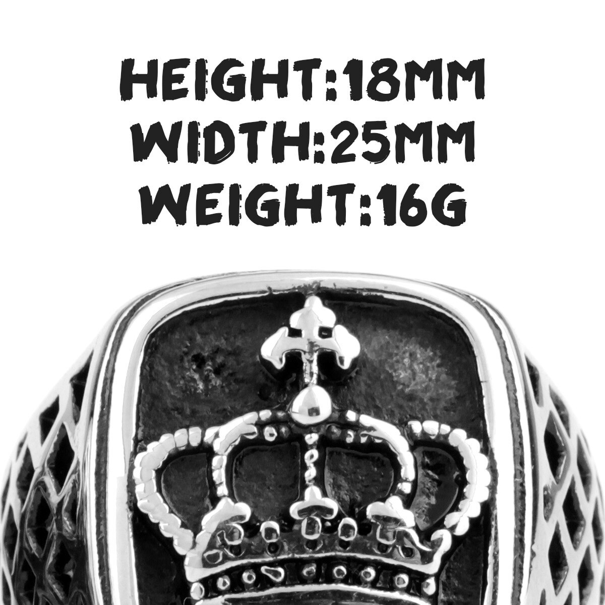 Crown Gold Silver Color Men Kings Rings Punk Hip Hop Trendy Cool Boyfriend Male