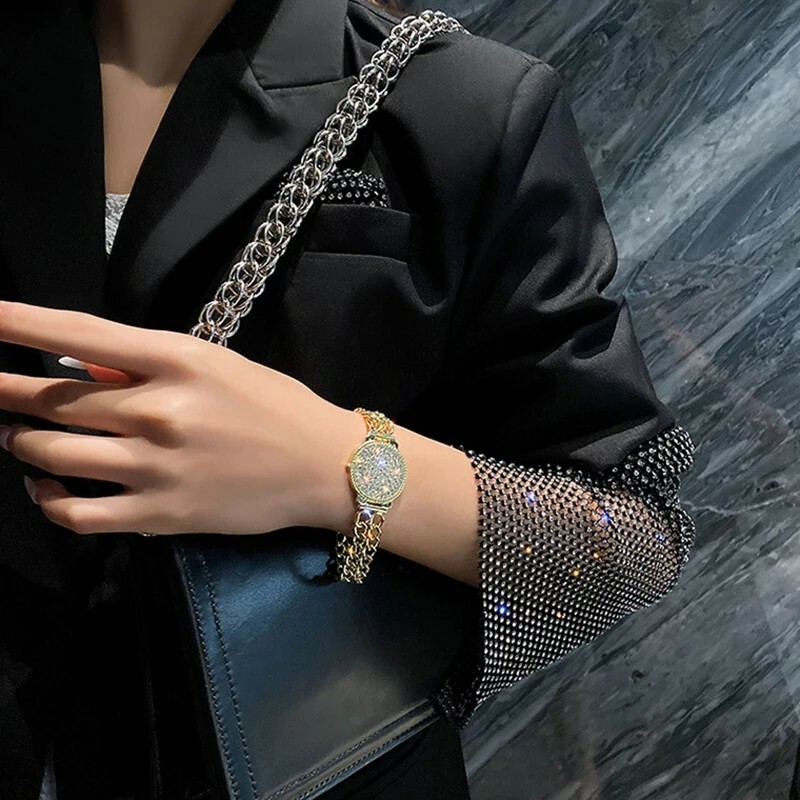 New Fashion Luxury Classic Punk Chain Bracelets Women Gold Silver Color Charm