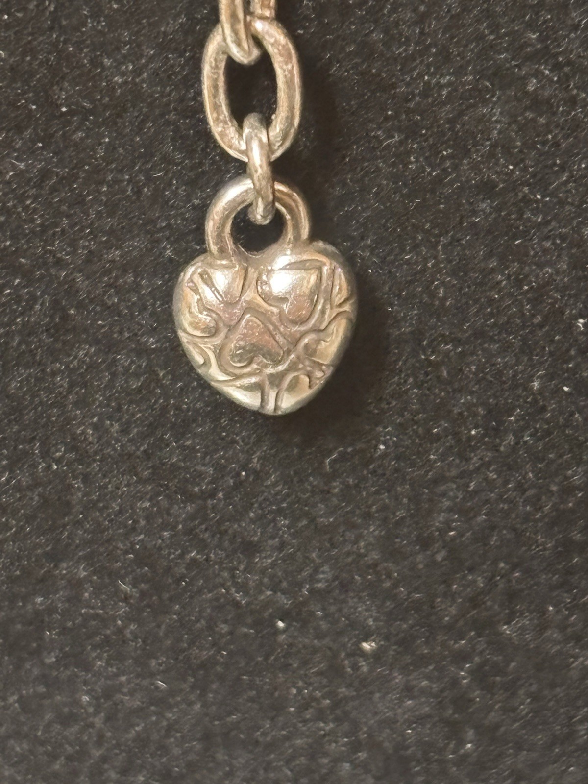 Retired Brighton Silver Plated Calypso Sliding Etched Bead Charm Necklace