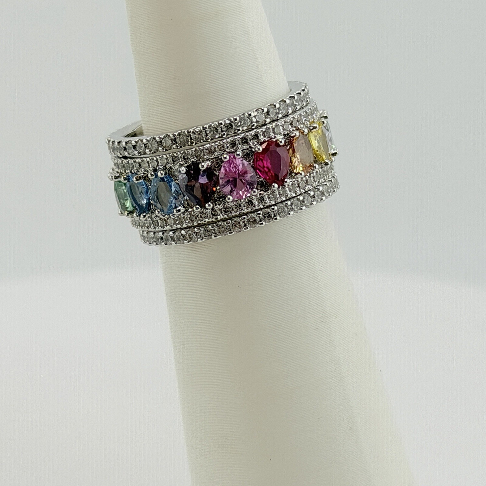 Bomb Party MHA Mental Health Awareness Sz 10 “You Are Never Alone” Rhodium