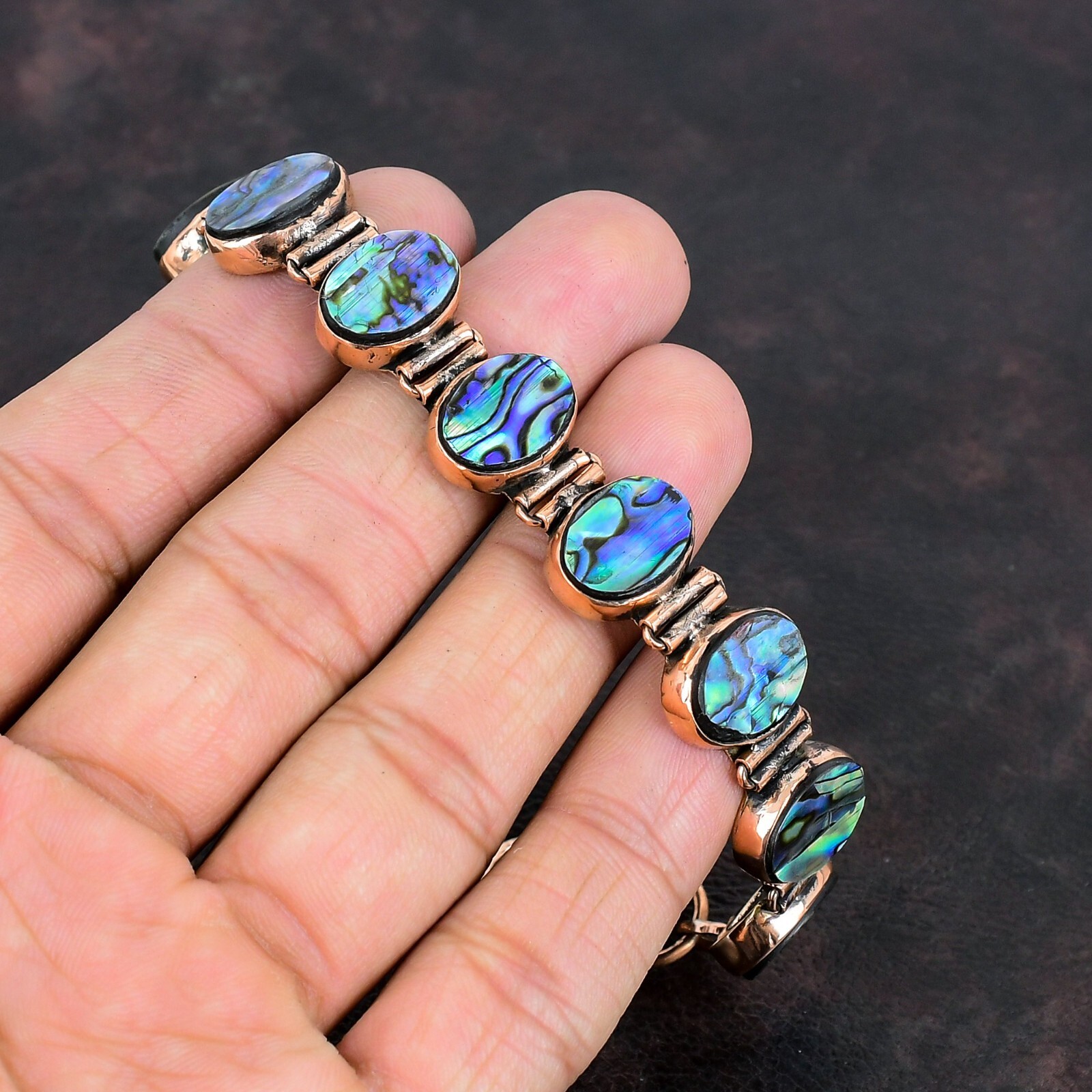 Christmas Sale Natural Abalone Shell Ethnic Wife Anniversary New Bracelet Copper