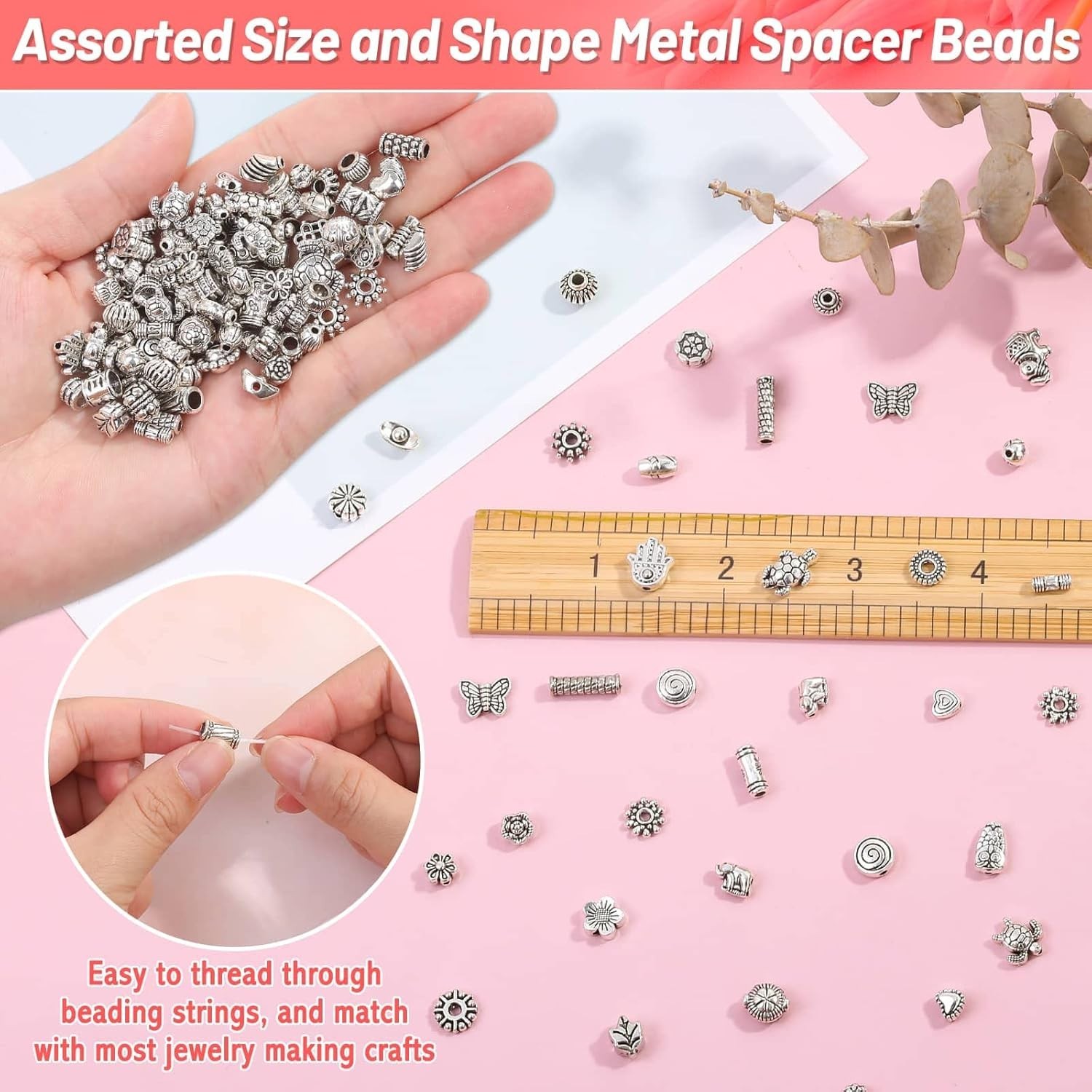 500 Silver Spacer Beads Bulk – DIY Jewelry Making