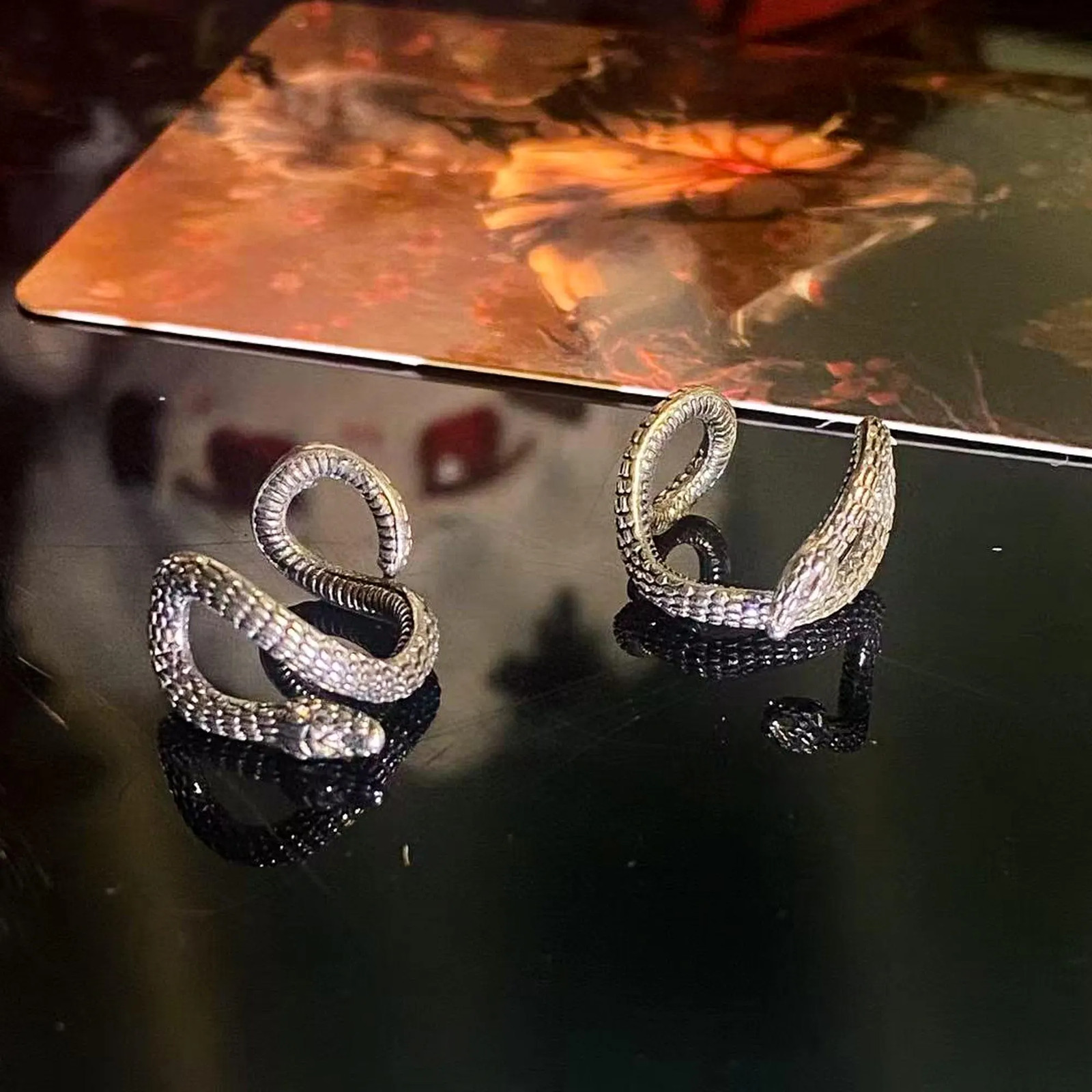 Sylus Inspired Earrings,Snake Earrings, Snake Studs, Ear Caller, Crawling Snake