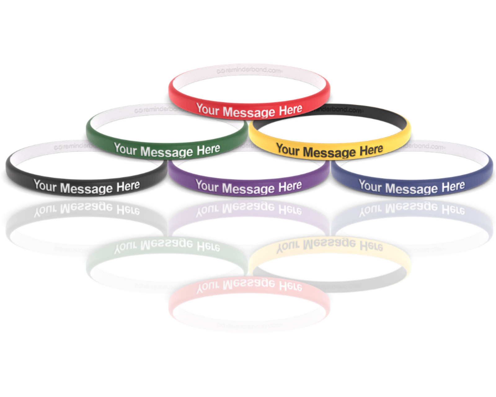 Thin Custom Engraved Silicone Wristbands – Personalized Rubber Bracelets