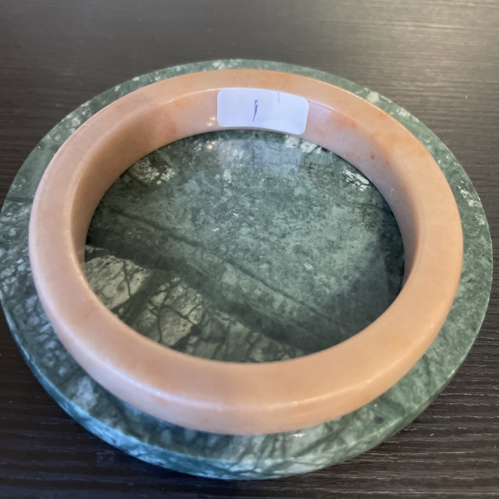 Excellent Untreated Natural Jade Bangle 60 Mm Like Bubble Tea