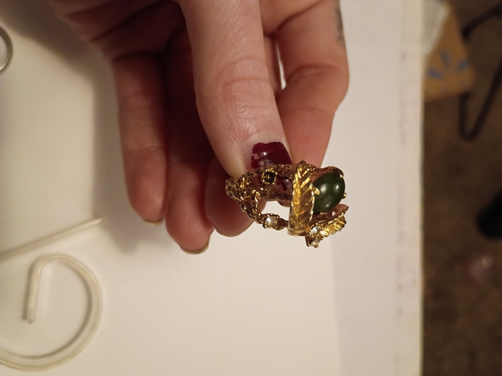 Lot of 6 18k HGE rings Size 6 – 6.5