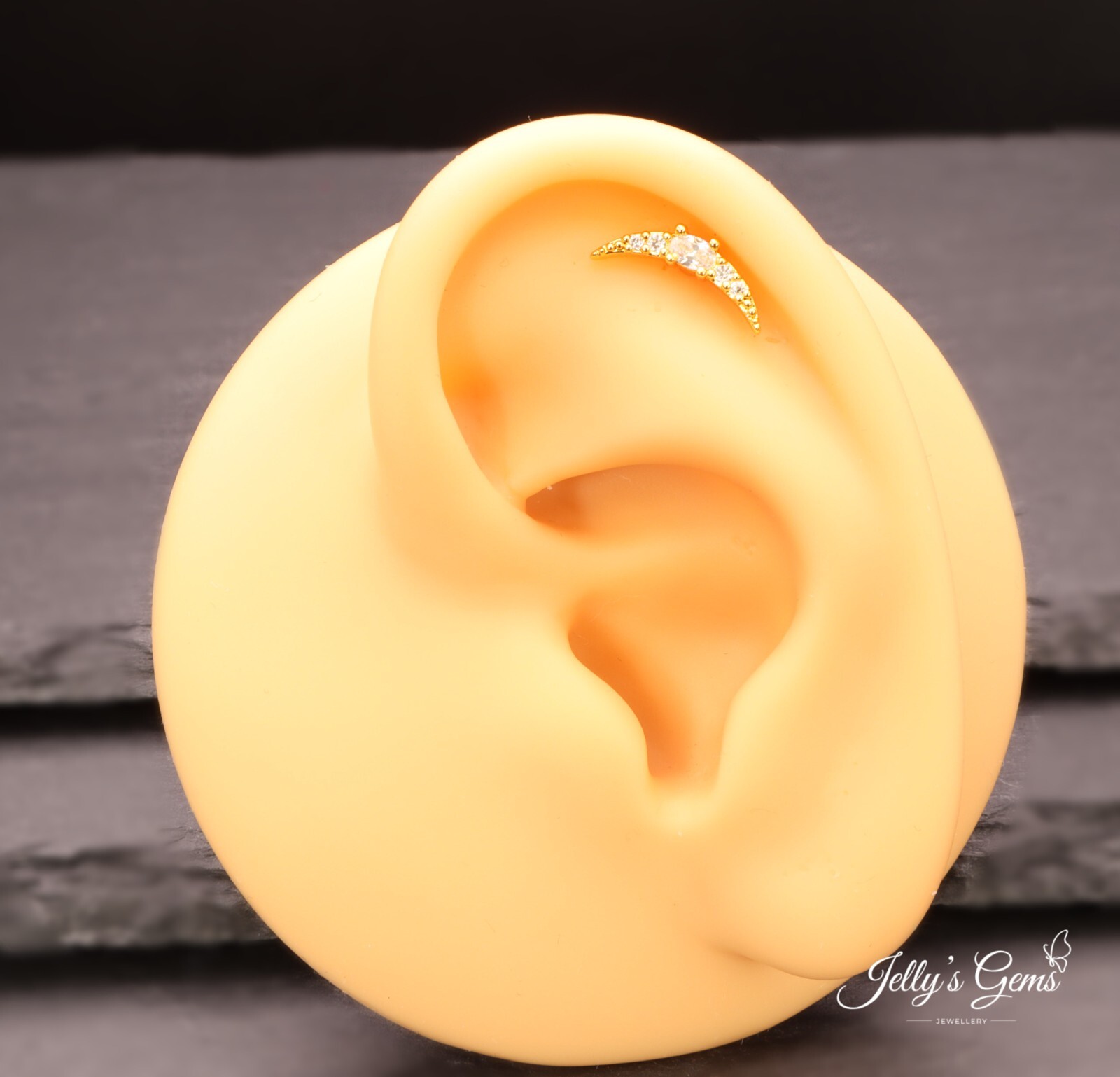 Beautiful Gold Silver Rose Cartilage Helix Conch Earrings Surgical steel UK-Made