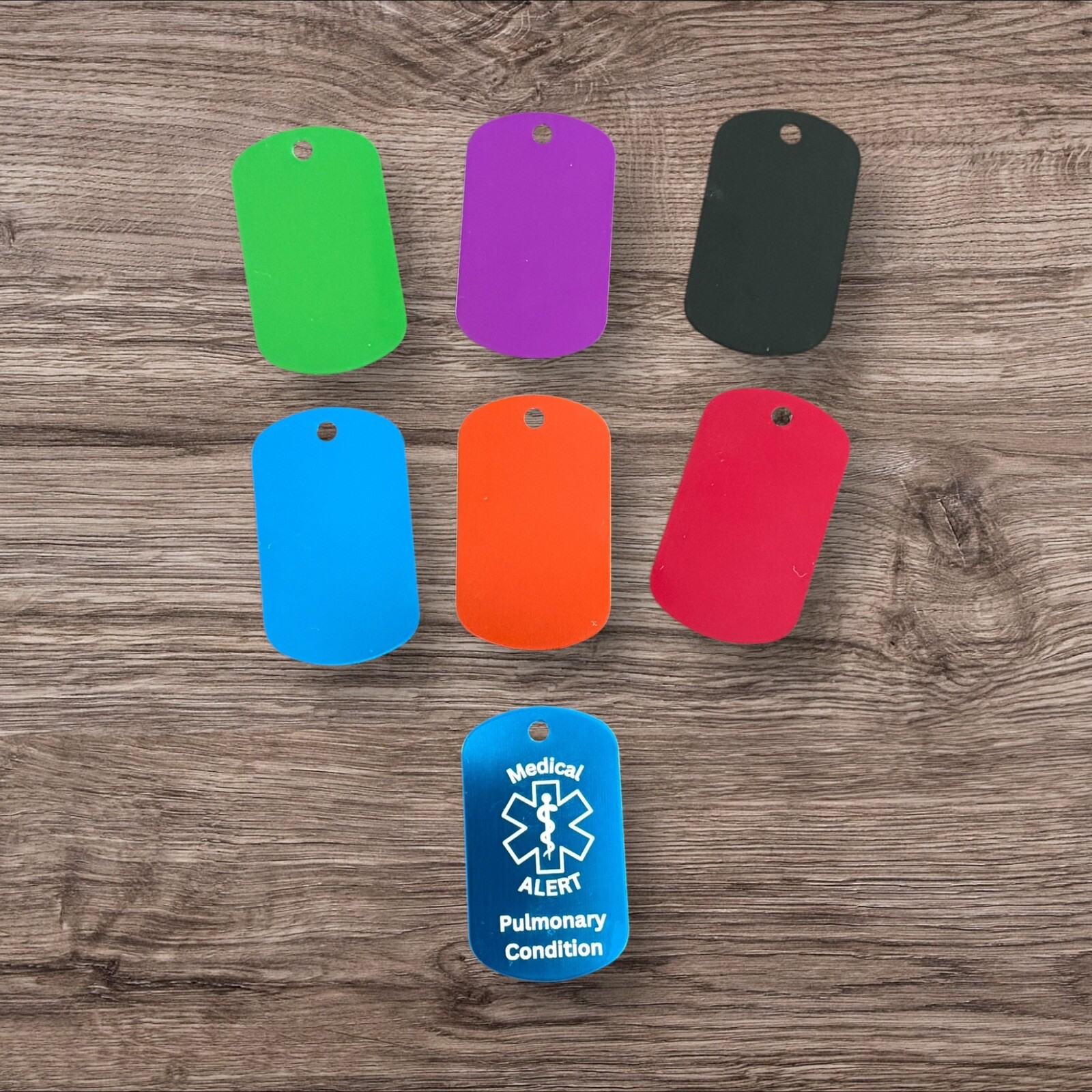 Custom Engraved Personalized Medical Alert ID Dog Tag