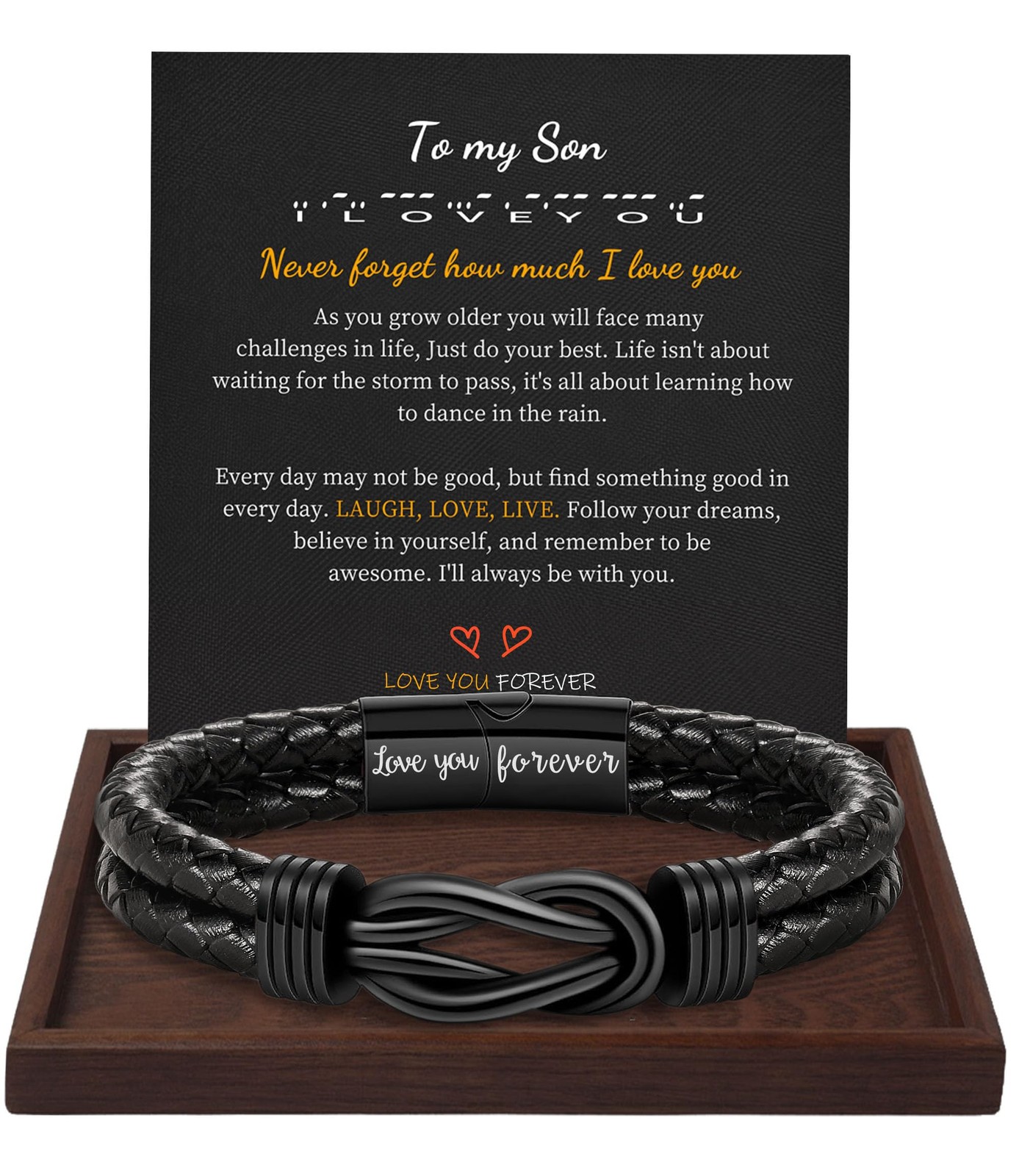 Btysun Gifts for Son, Mens Bracelets Fathers Day Bracelets Gifts for Son To M…
