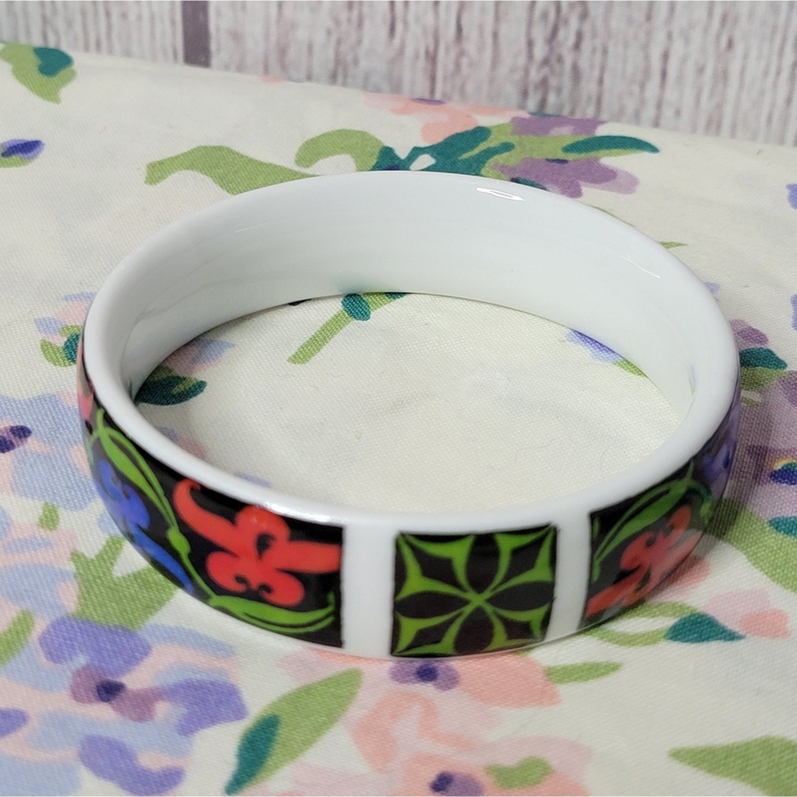 Hal Connelly Designs Enamel Ceramic Bracelet