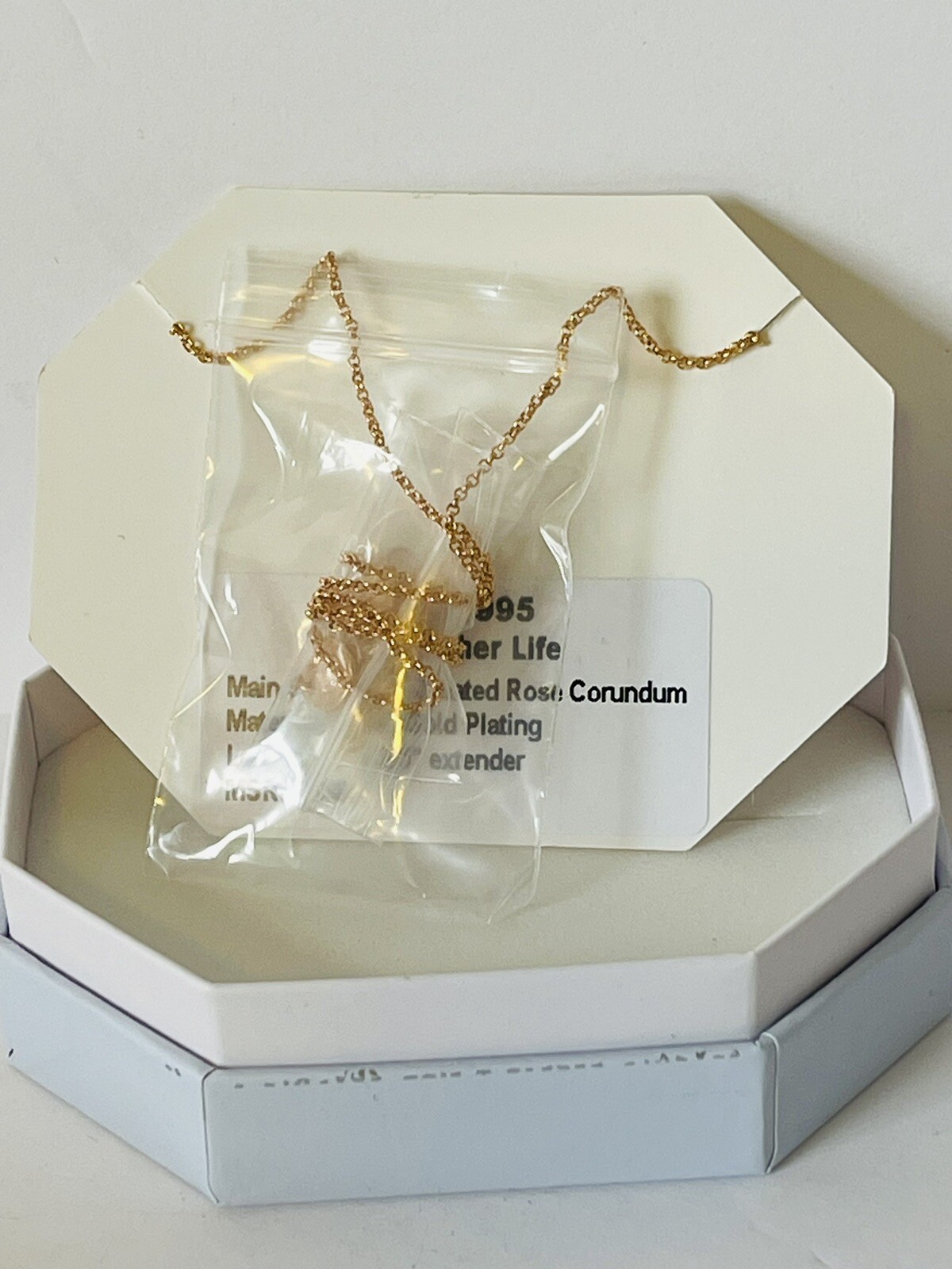 Bomb Party “In Another Life” RBP4995 18” + 2.5” extender Lab Rose Gold Corundum