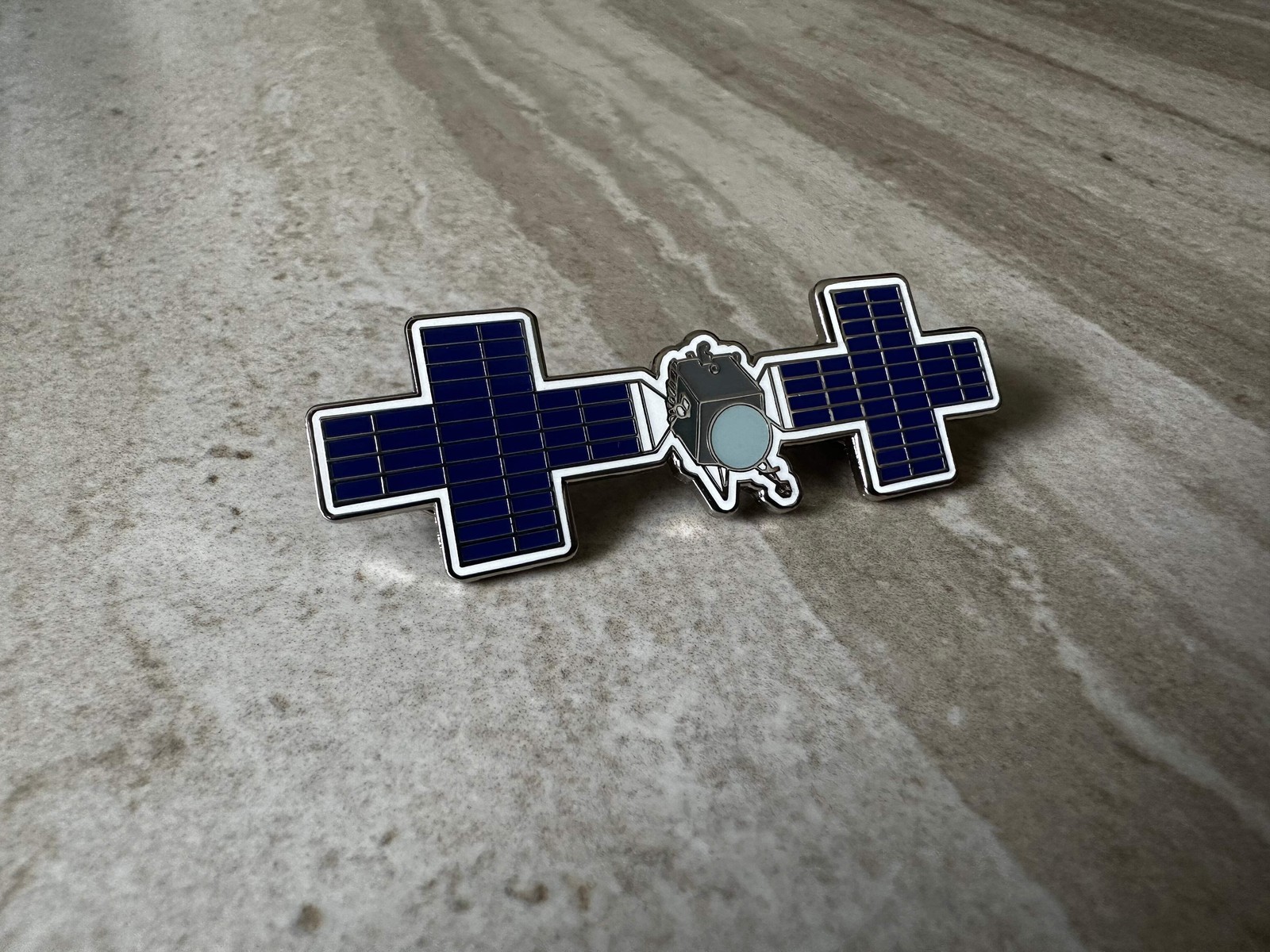 NASA Pysche Spacecraft Enamel Pin Metal Fashion Science Lapel Accessory