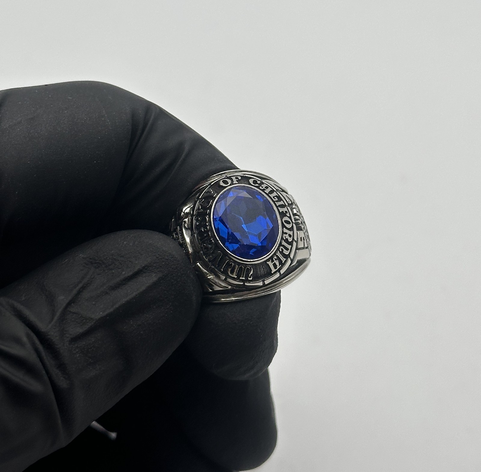 9k White Gold Josten’s Class Ring, Cal Berkeley, Size: 10.5 17.1 grams