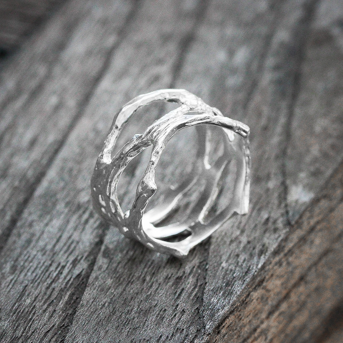 Not Enhanced 925 Sterling silver 925 Ring plating white and black From Thai