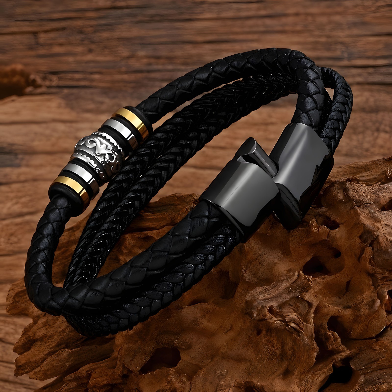 To My Brother Bracelet Braided Leather, Sibling Gift Teens Birthday Graduation
