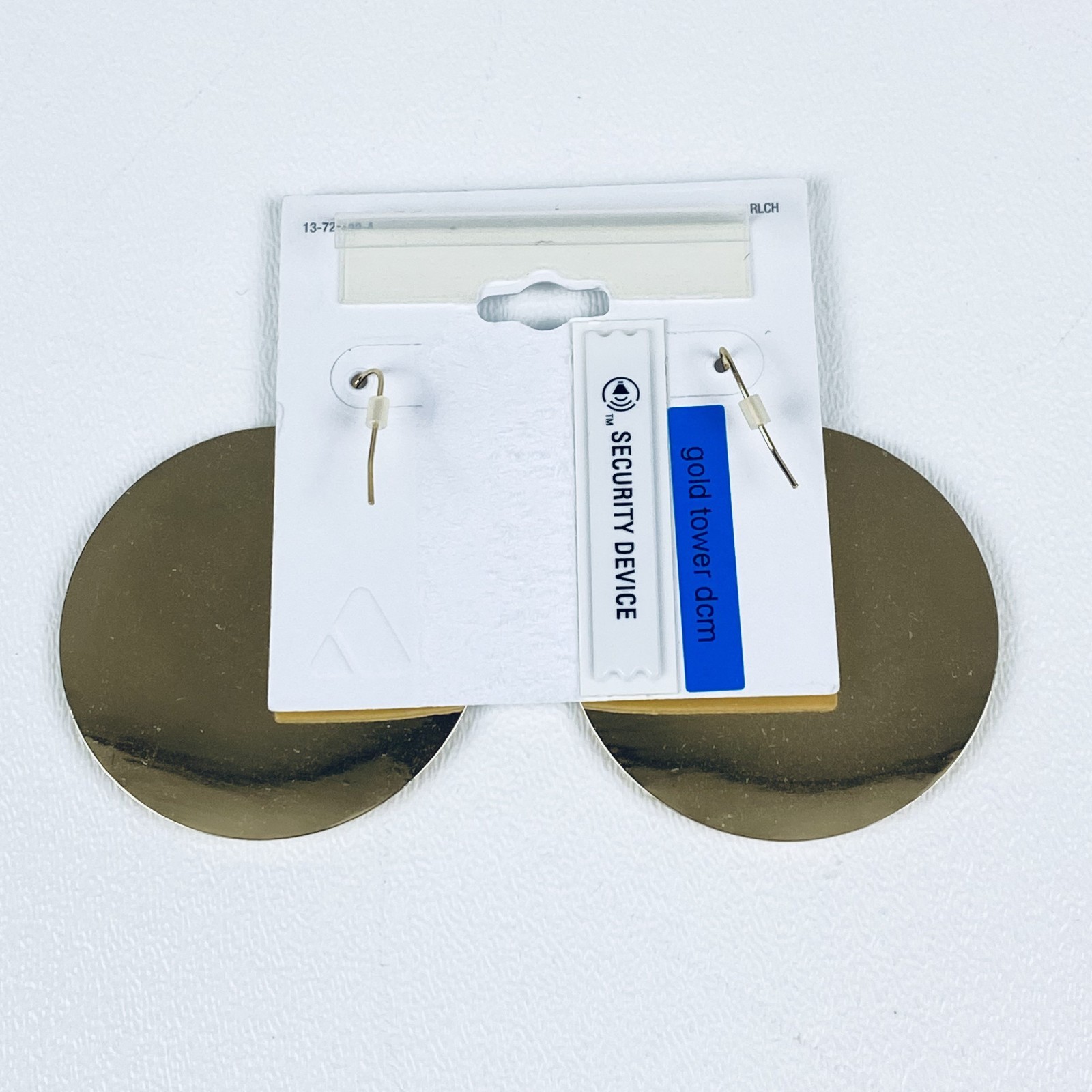 Women’s Liz Claiborne Circular Gold Earrings 1-7/8 inch Diameter NEW