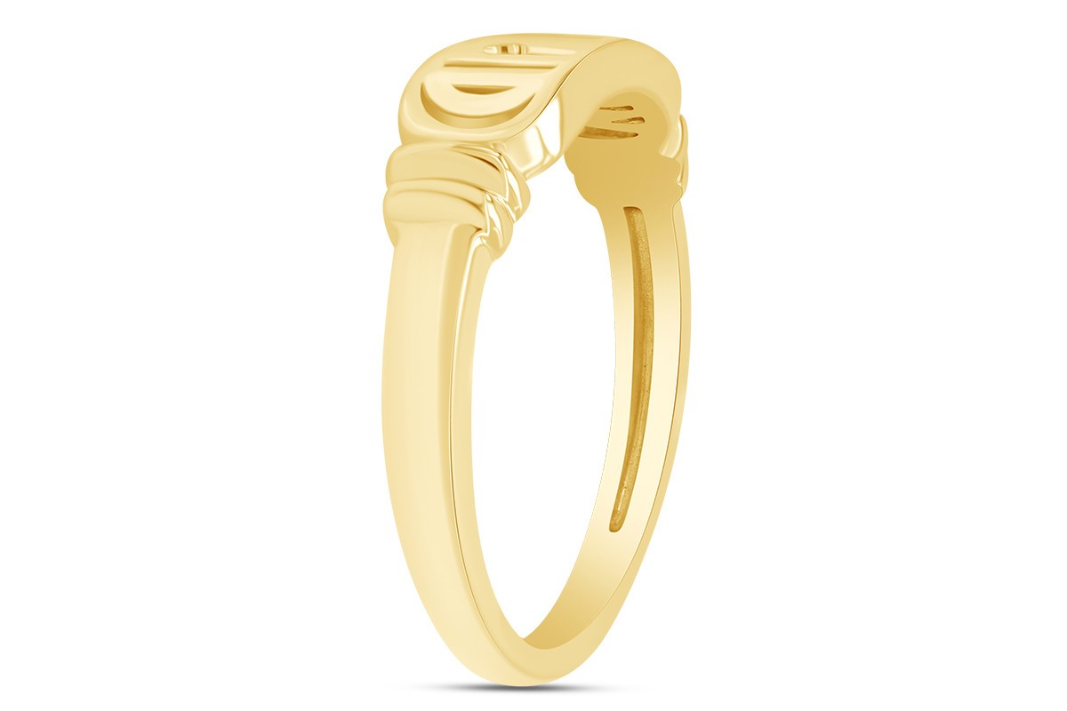 What Would Jesus Do “WWJD” Designer Ring 14k Yellow Gold Plated 925 Silver