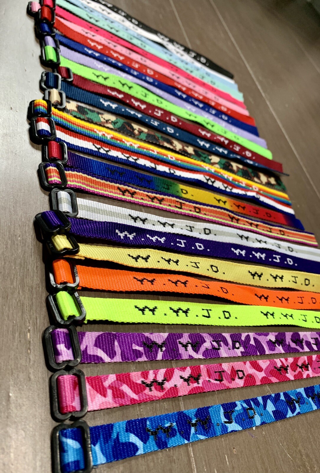 1 Woven Jesus Religious WWJD Bracelets Bracelet Fundraiser Fashion Wristbands