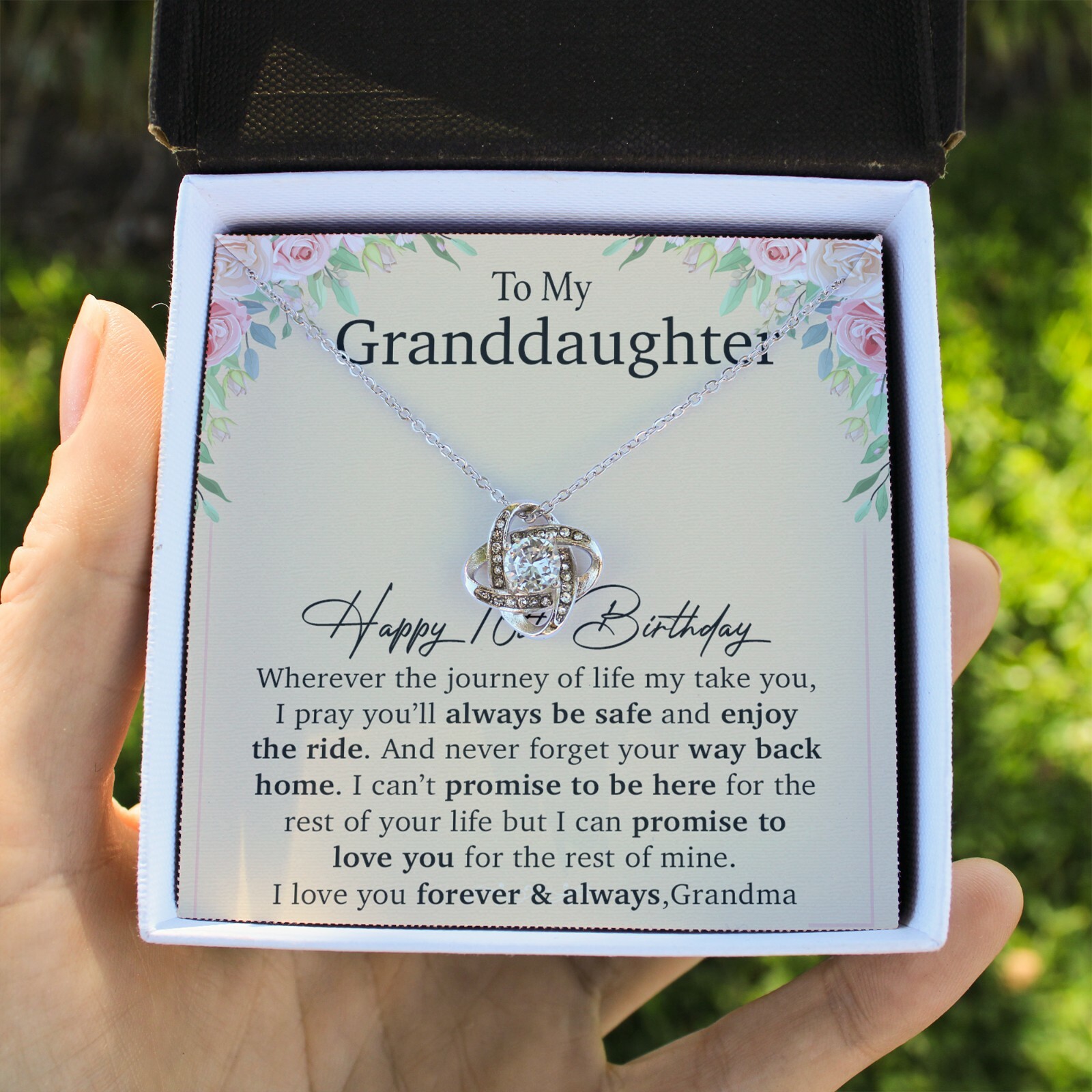 Happy 16th Birthday, To My Granddaughter Necklace, Gift For Granddaughter
