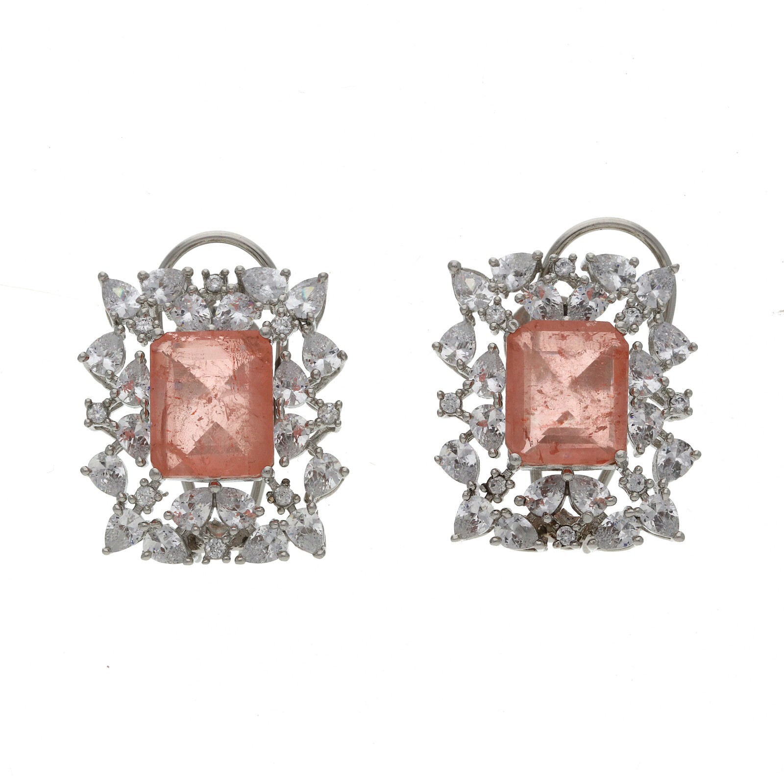 Luxurious Cubic Zirconia for Earrings with Brilliant CZ Accents