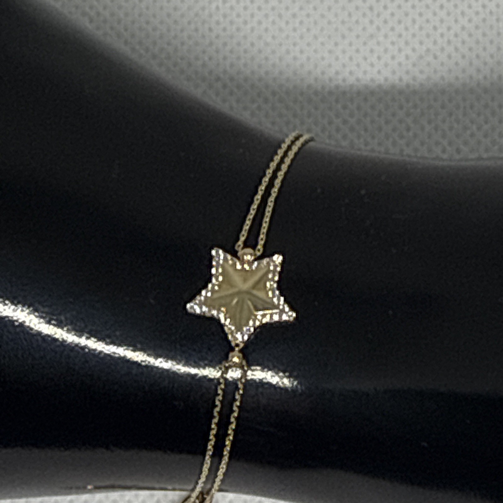 10K Real Gold Star Bracelet 7–7.5” | 2.0g Dainty Yellow Gold Adjustable Bracelet