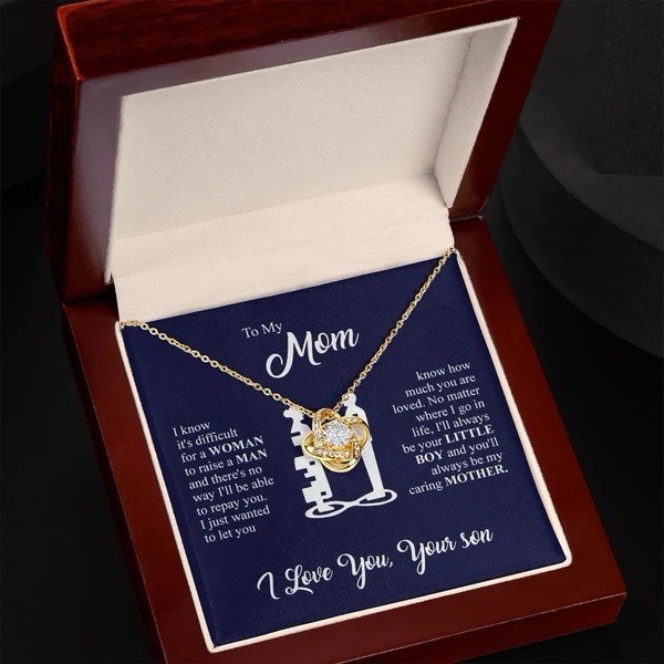 to my mom Love Knot Necklace Meaningful gift mother’s day birthday Christmas