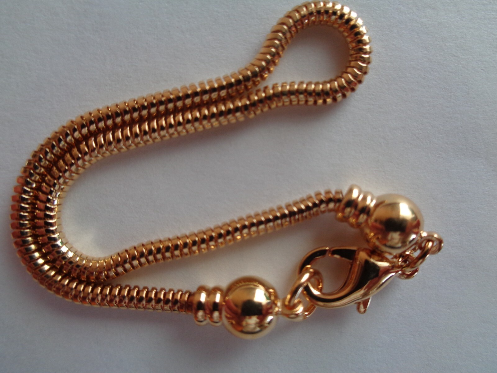Dione® Easy-On Chain, silver-plated brass, 6.5 to 8.5 inch snake chain