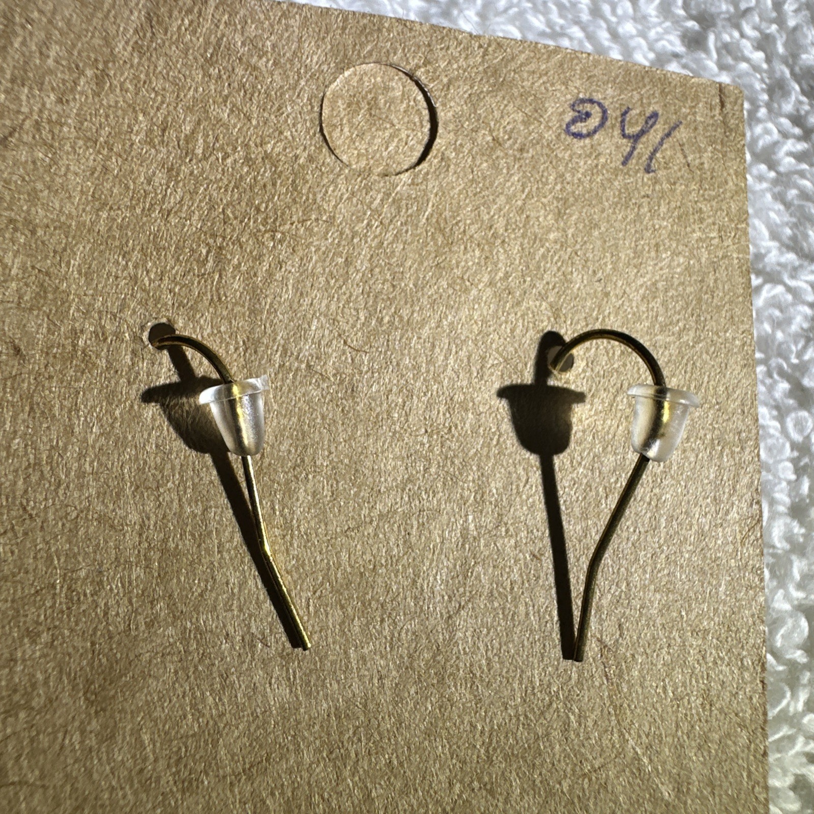 White Cloud Charm & Yellow Lightning Bolt w/Gold Toned Hook Homemade in USA NEW