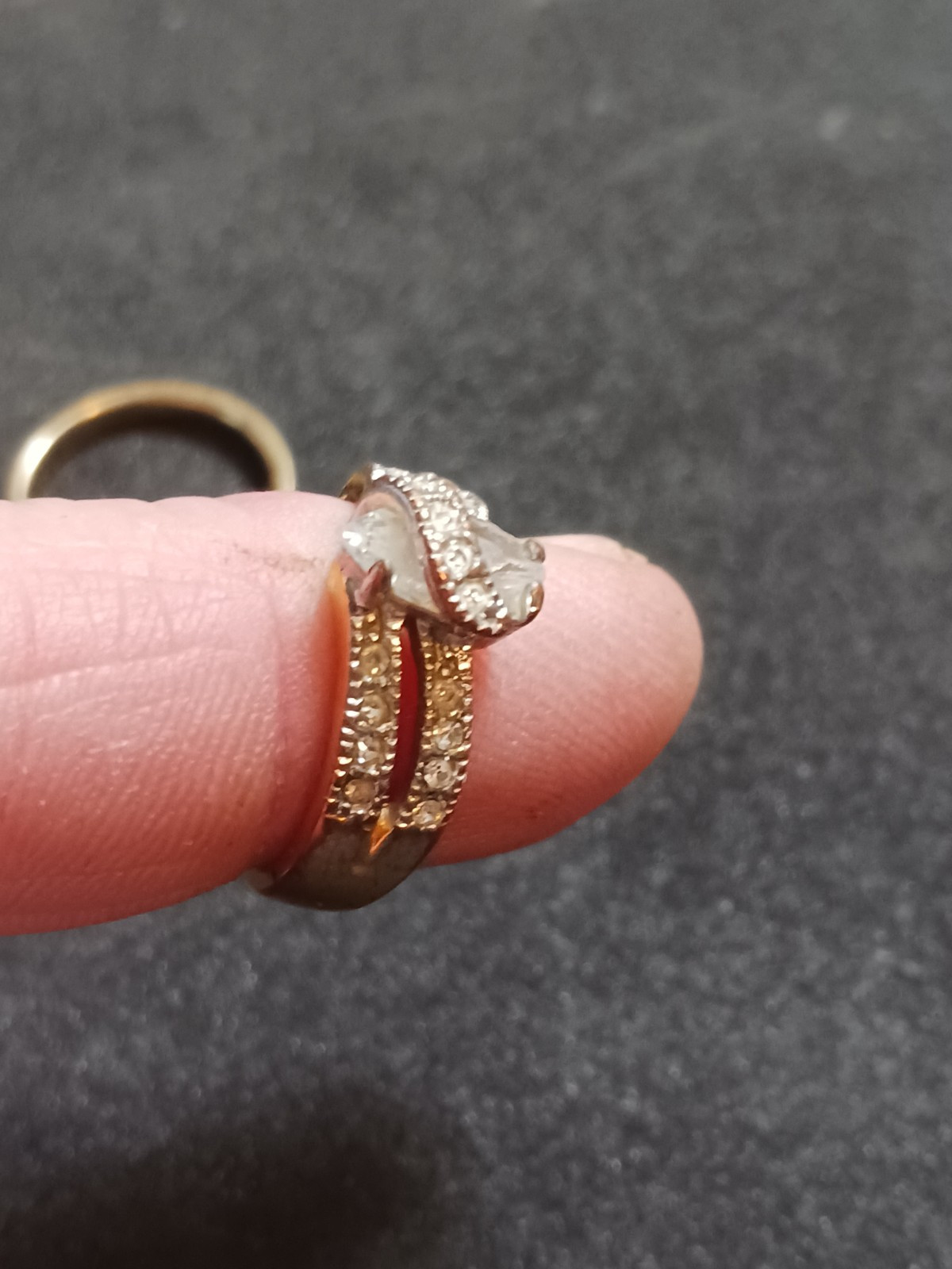 4 Beautiful Rings 3 with no markings 1 stamped M with a Trademark Nice