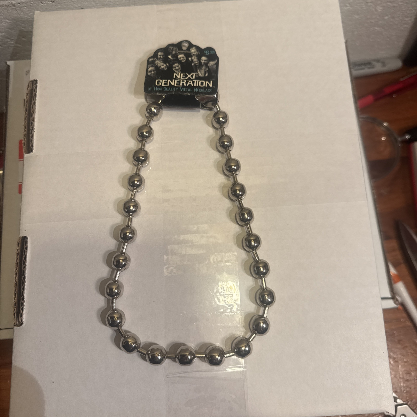Vintage 2005 Novelty Inc Next Generation 18″ Heavy Chunky Ball Chain Necklace