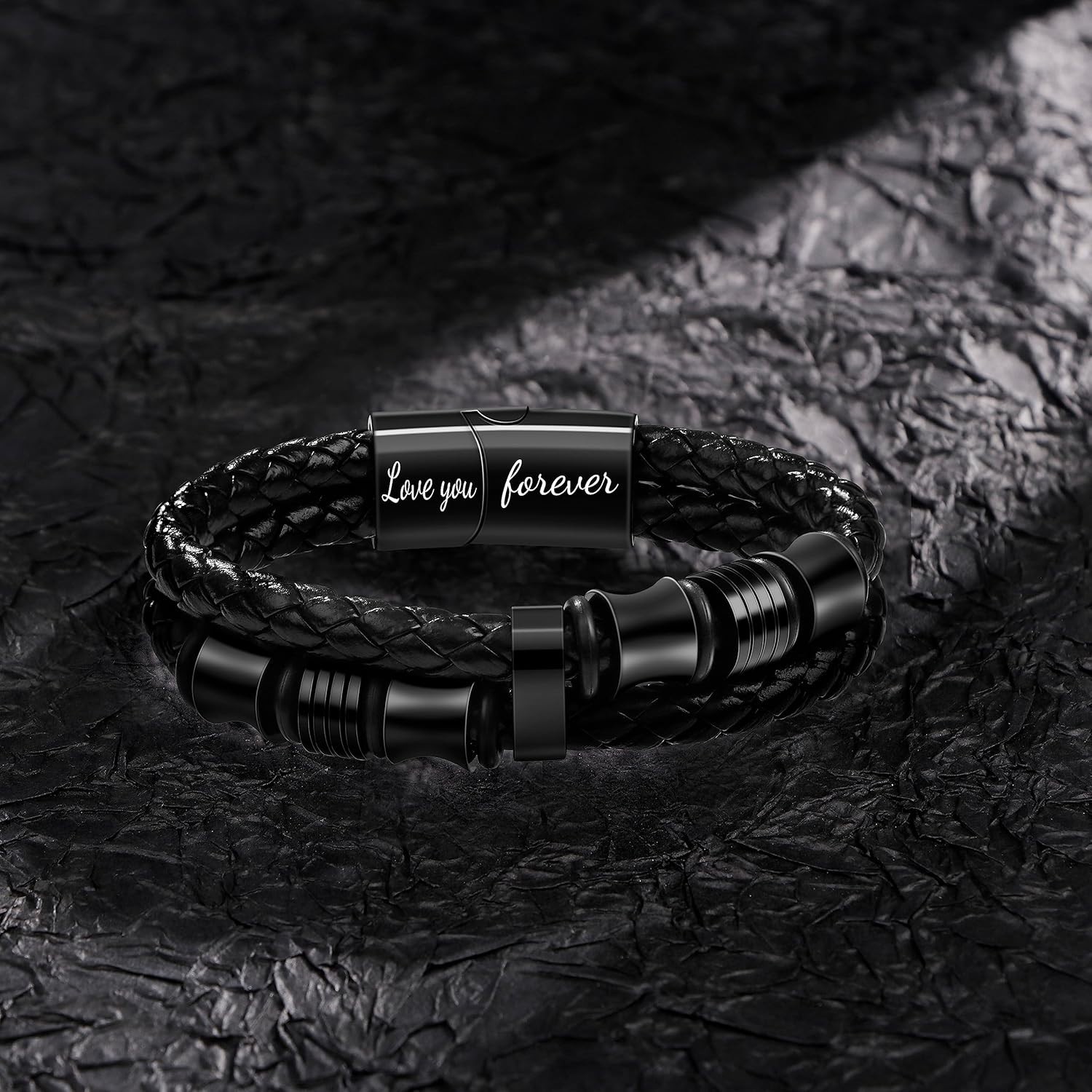 To My Son Gift for Son Bracelet Love from Mom, Dad Forever Birthday, Graduation