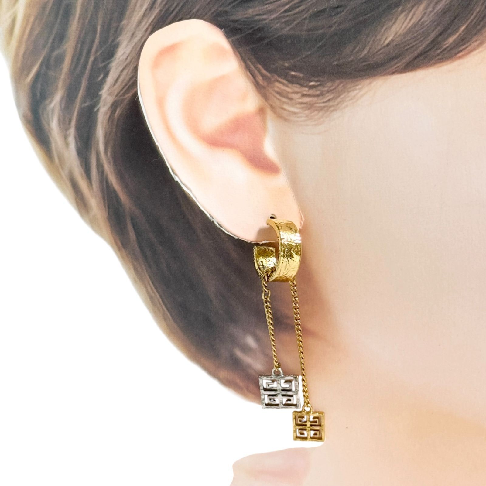 Givenchy Women’s 4G Chain Earrings Silver Color Gold Color