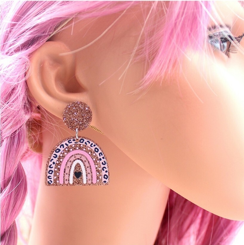 Rainbow Dangle Earrings