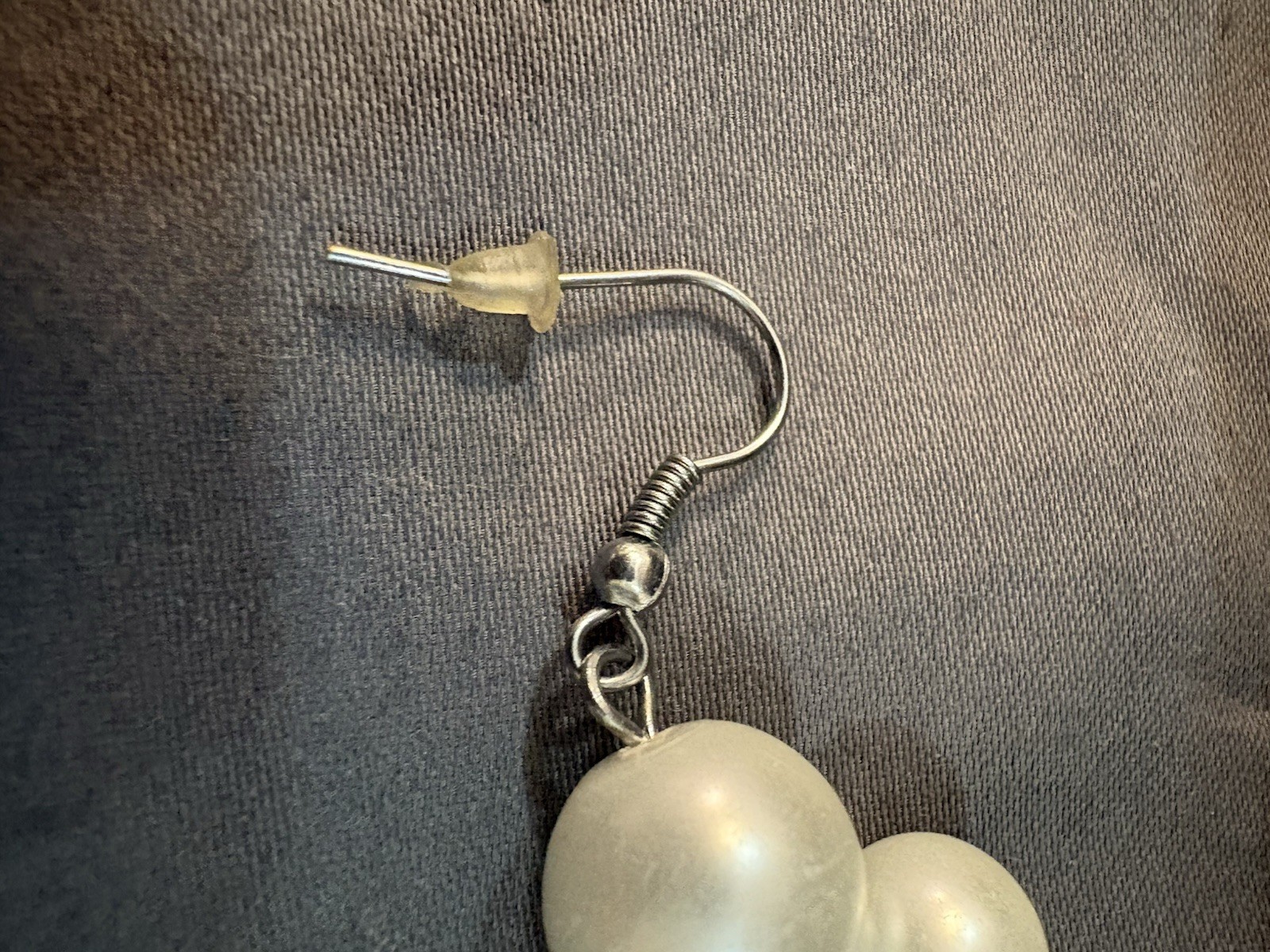 3” Faux Pearl Drop Earrings No Stamp SKU TR57 Great For Prom, Mother’s Day