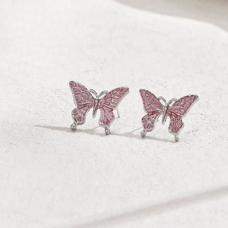 3PCS Butterfly Necklace Earrings Set for Women Y2K Summer Party Jewelry Gift